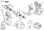 Bosch 3 601 JG5 201 Gdx 18V-180 Impact Wrench 18 V / Eu Spare Parts